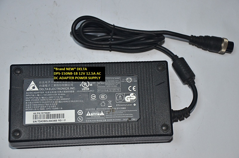 *Brand NEW* DELTA DPS-150NB-1B 12V 12.5A AC DC ADAPTER POWER SUPPLY